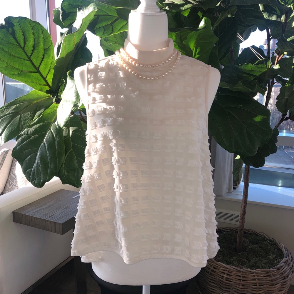 Mockneck trapeze top